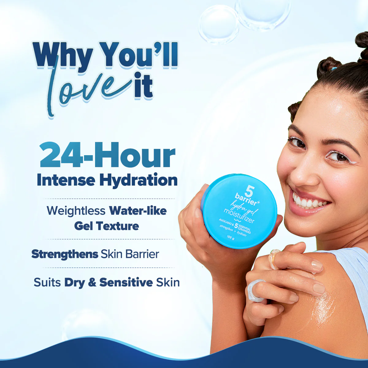 5 Barrier+ Hydra Gel Moisturizer with Avocado & 5 Essential Ceramides - 100 g - Image 4
