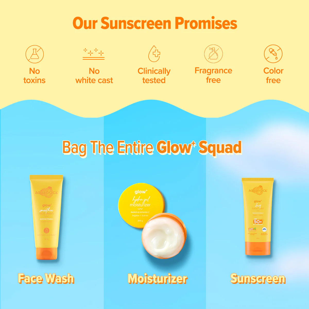 FREEBIE - Glow+ Dewy Sunscreen with SPF 50+ & PA++++ for UVA/B & Blue Light Protection & No White Cast - 80g - Image 9