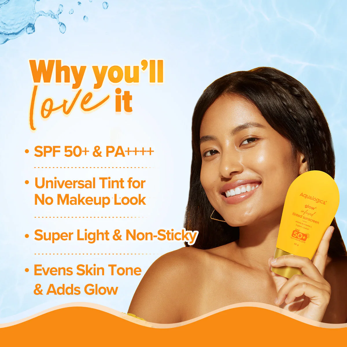 Glow+ Infused Tinted Sunscreen - 50 g (Pack of 2) - Image 2