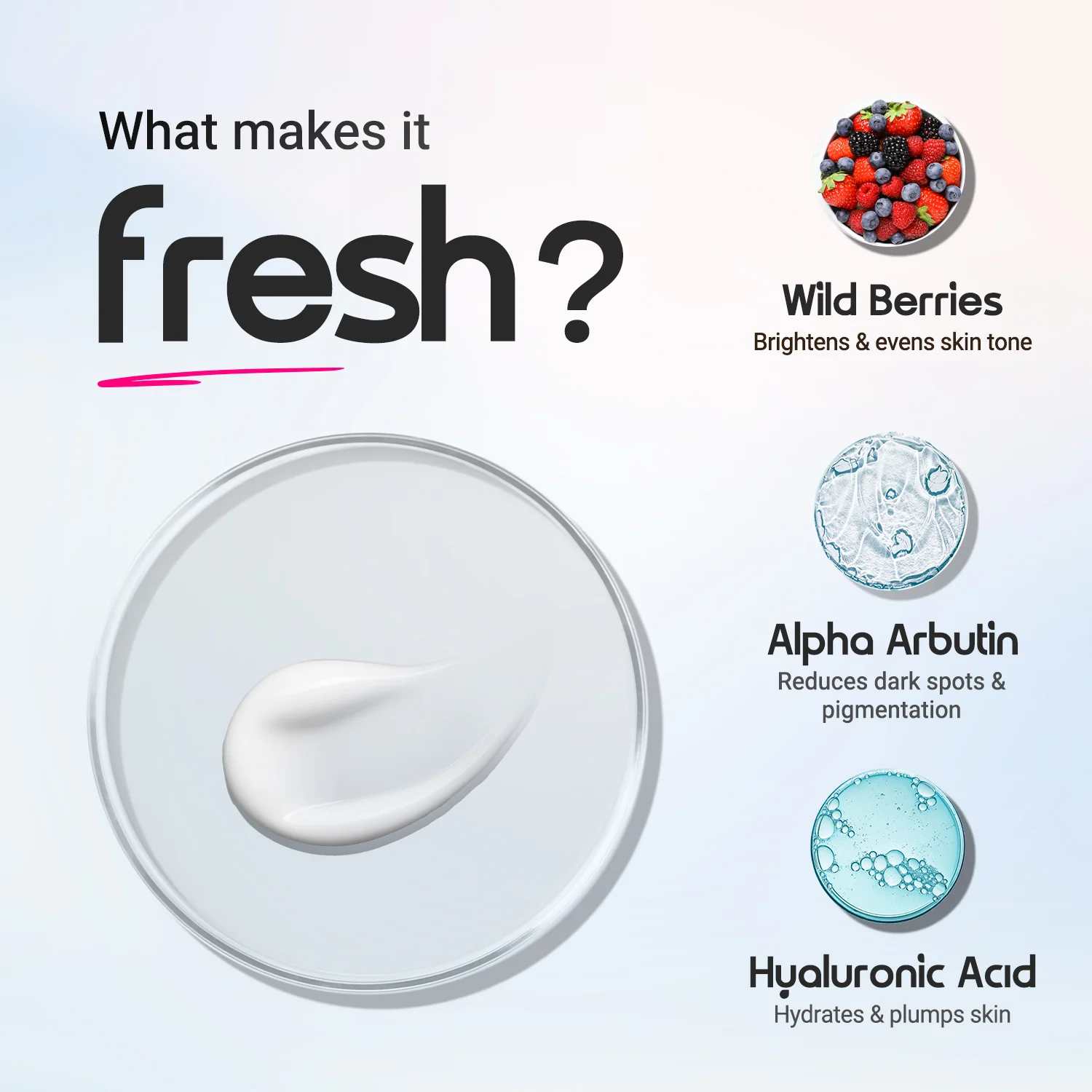 Illuminate+ Dewy Gel Sunscreen SPF 50+ PA++++  with 2% Arbutin-Hyaluron Complex™ & Wild Berries - 50g(Pack of 2) - Image 11