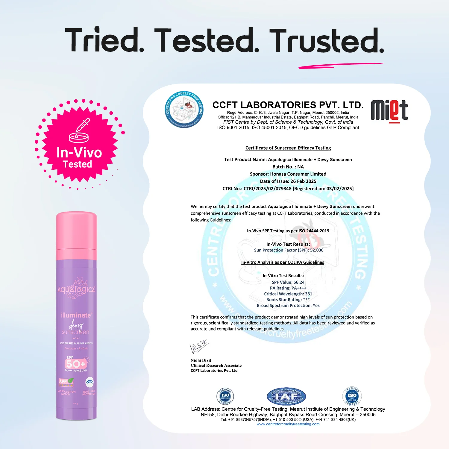 Illuminate+ Dewy Gel Sunscreen SPF 50+ PA++++  with 2% Arbutin-Hyaluron Complex™ & Wild Berries - 50g(Pack of 2) - Image 7