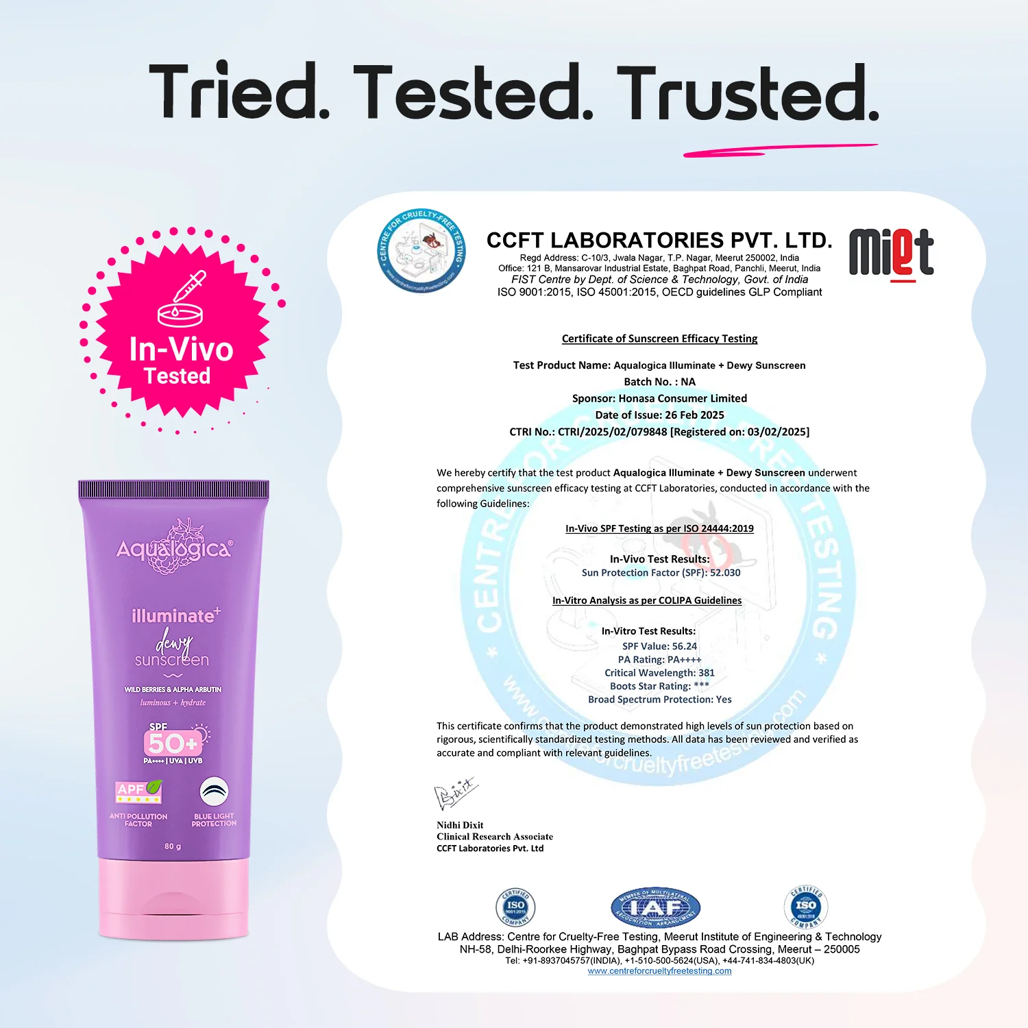 Illuminate+ Dewy Sunscreen In-Vivo Tested SPF 50+ PA++++ with Wild Berries & Alpha Arbutin - 80 g(Pack of 2) - Image 7