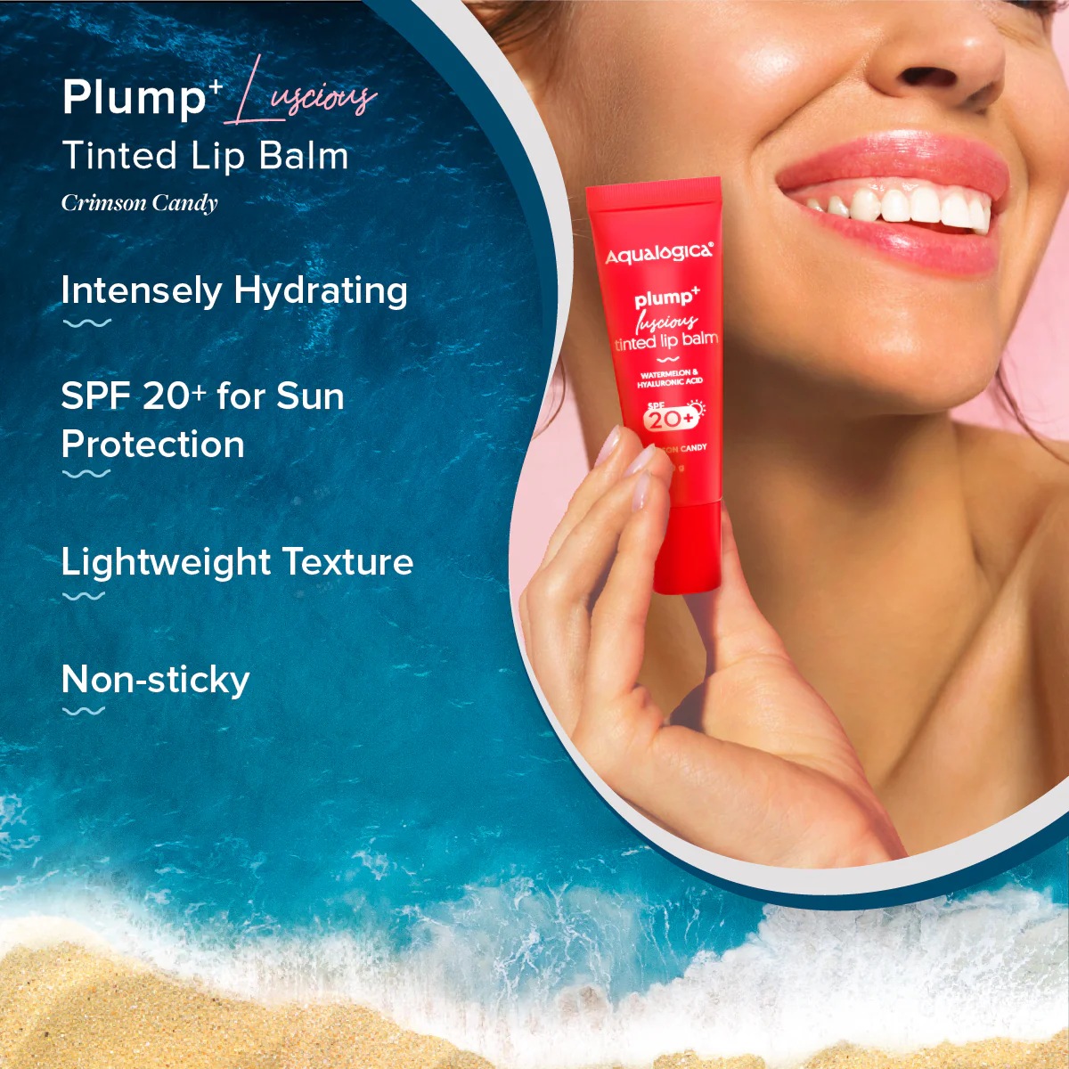 Crimson Candy Plump+ Luscious Tinted Lip Balm - 10 g (Pack of 2) - Image 3