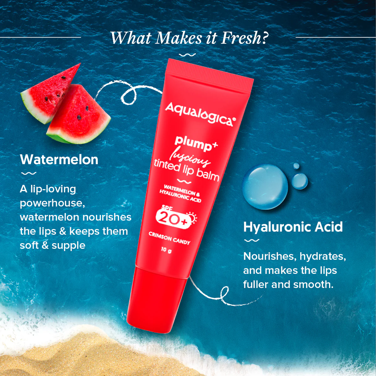 Crimson Candy Plump+ Luscious Tinted Lip Balm - 10 g (Pack of 2) - Image 4