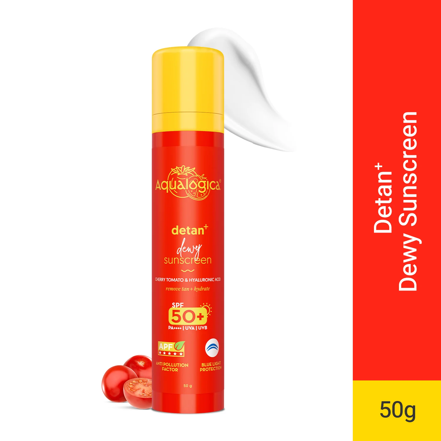 Detan+ Dewy Gel Sunscreen SPF 50+ PA++++  with 2% Kojic-Hyaluron Complex™ & Wild Berries - 50 g(Pack of 2) - Image 3