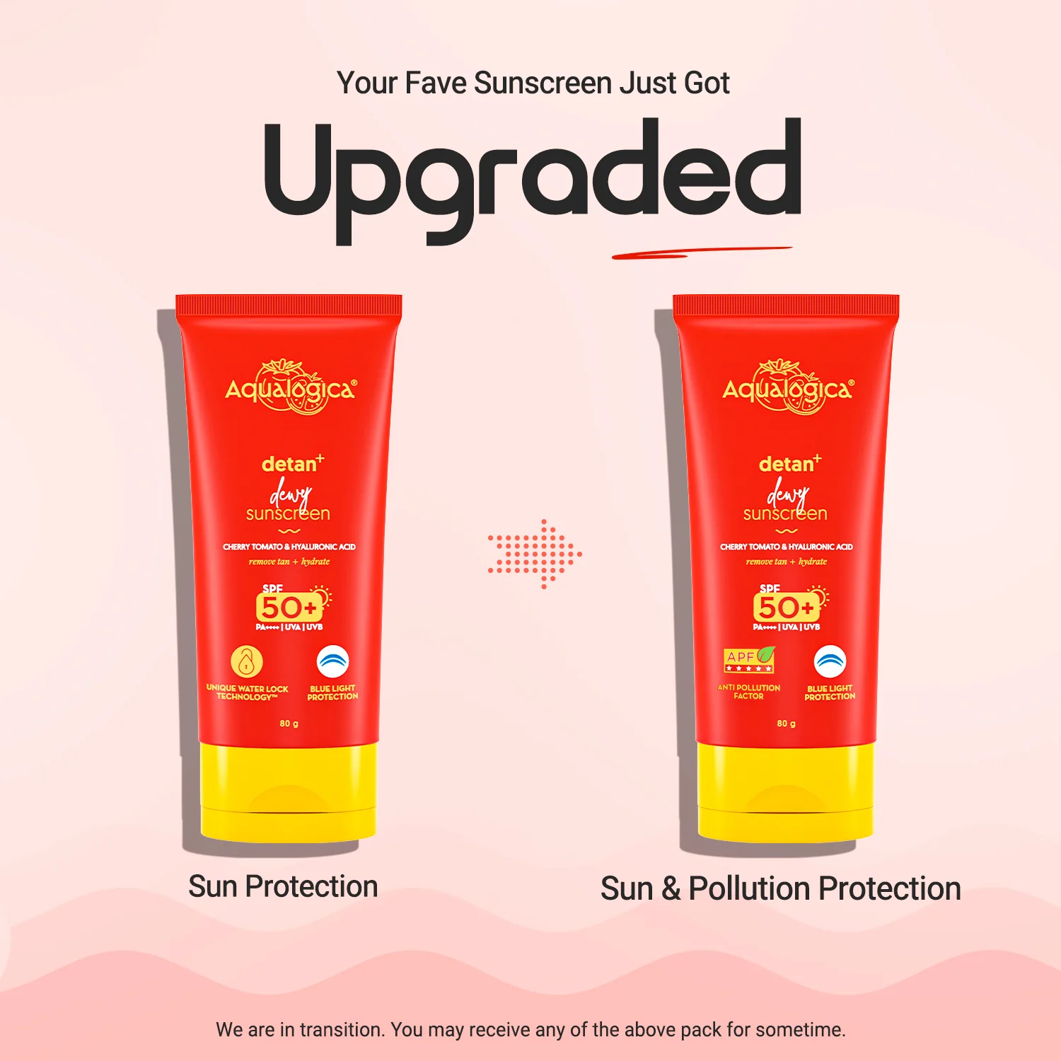 Detan+ Dewy Gel Sunscreen SPF 50+ PA++++  with 2% Kojic-Hyaluron Complex™ & Wild Berries - 80g(Pack of 2) - Image 4