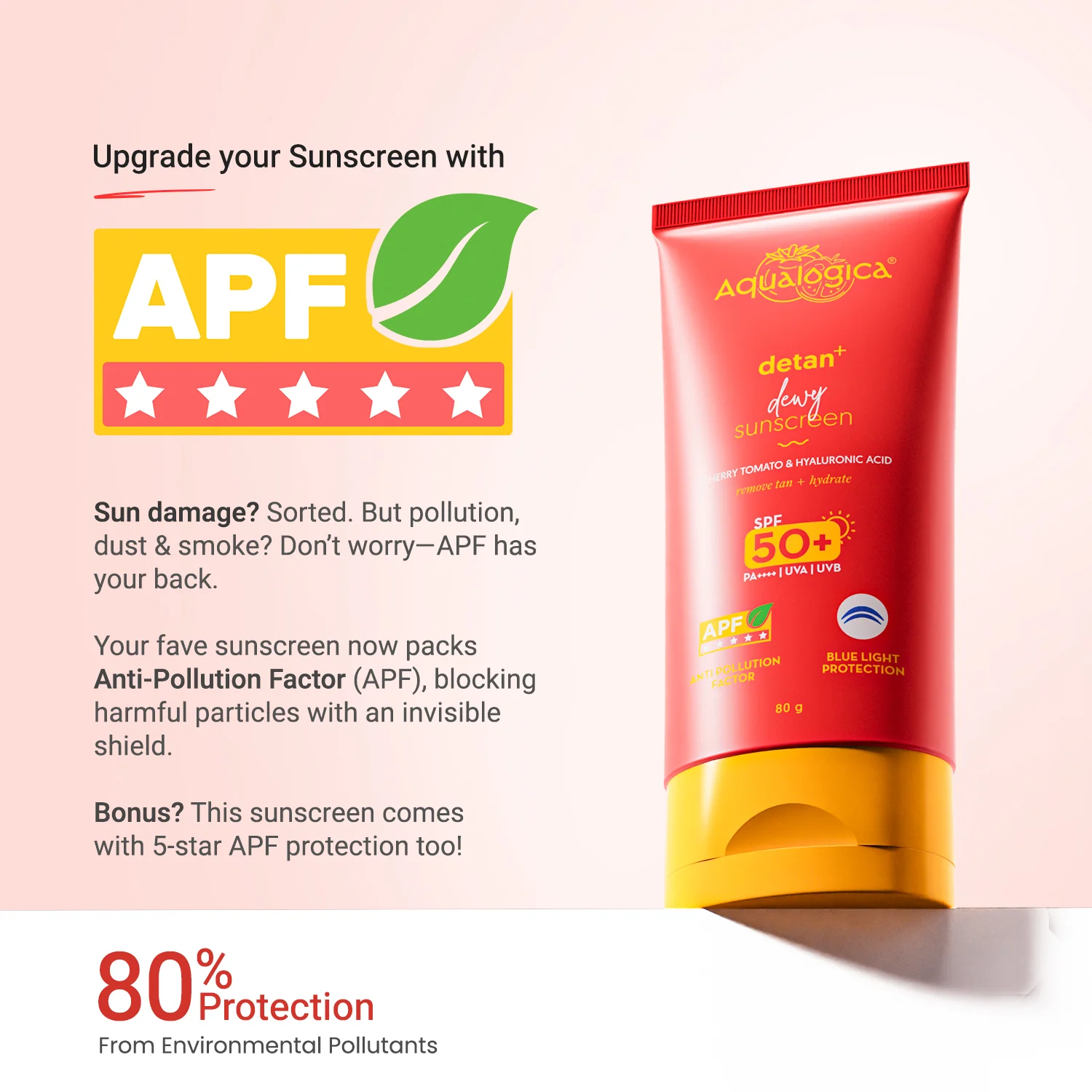 Detan+ Dewy Gel Sunscreen SPF 50+ PA++++  with 2% Kojic-Hyaluron Complex™ & Wild Berries - 80g(Pack of 2) - Image 9