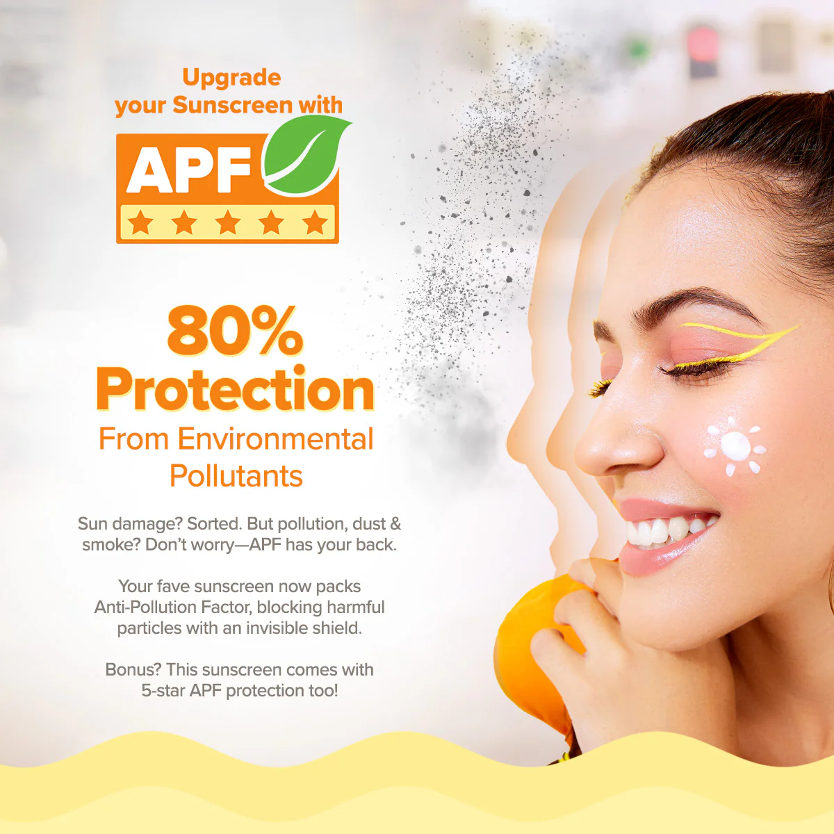 FREEBIE Glow+ Dewy Sunscreen with SPF 50+ & PA++++ for UVA/B & Blue Light Protection & No White Cast - 80g - Image 4