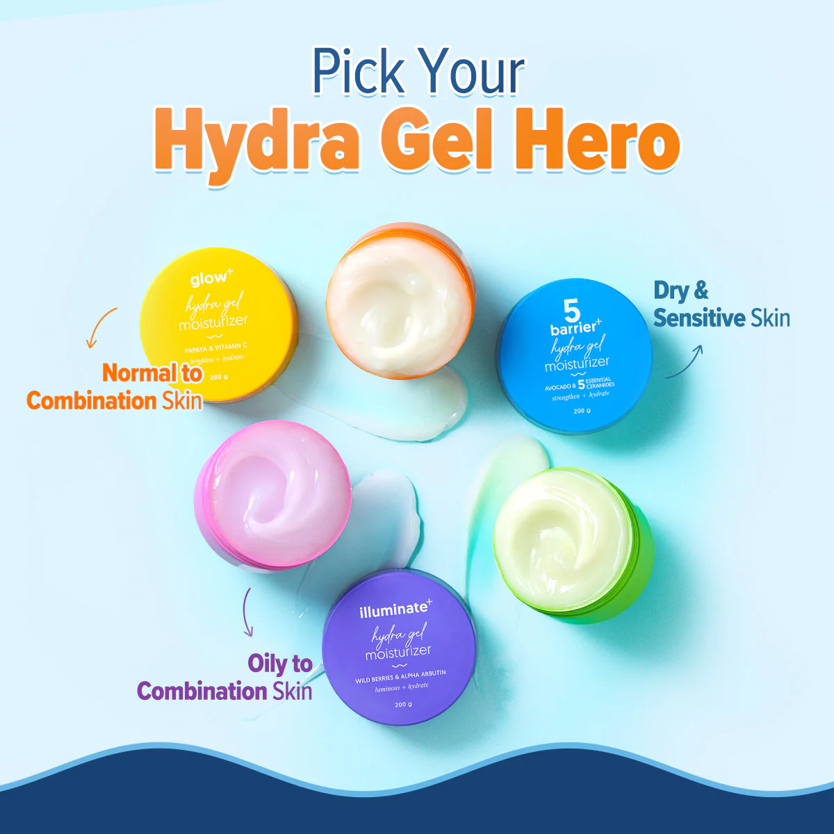 Glow+ Hydra Gel Moisturizer with Vitamin C & Papaya - 200 g (Pack of 2) - Image 7