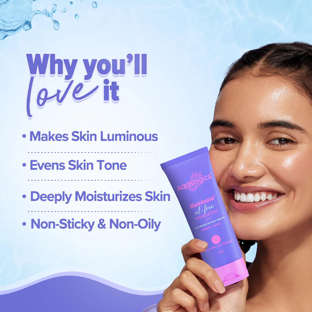 Illuminate+ Oil Free Moisturizer with Wild Berries & Alpha Arbutin for Luminous Glow - 100g - Image 6