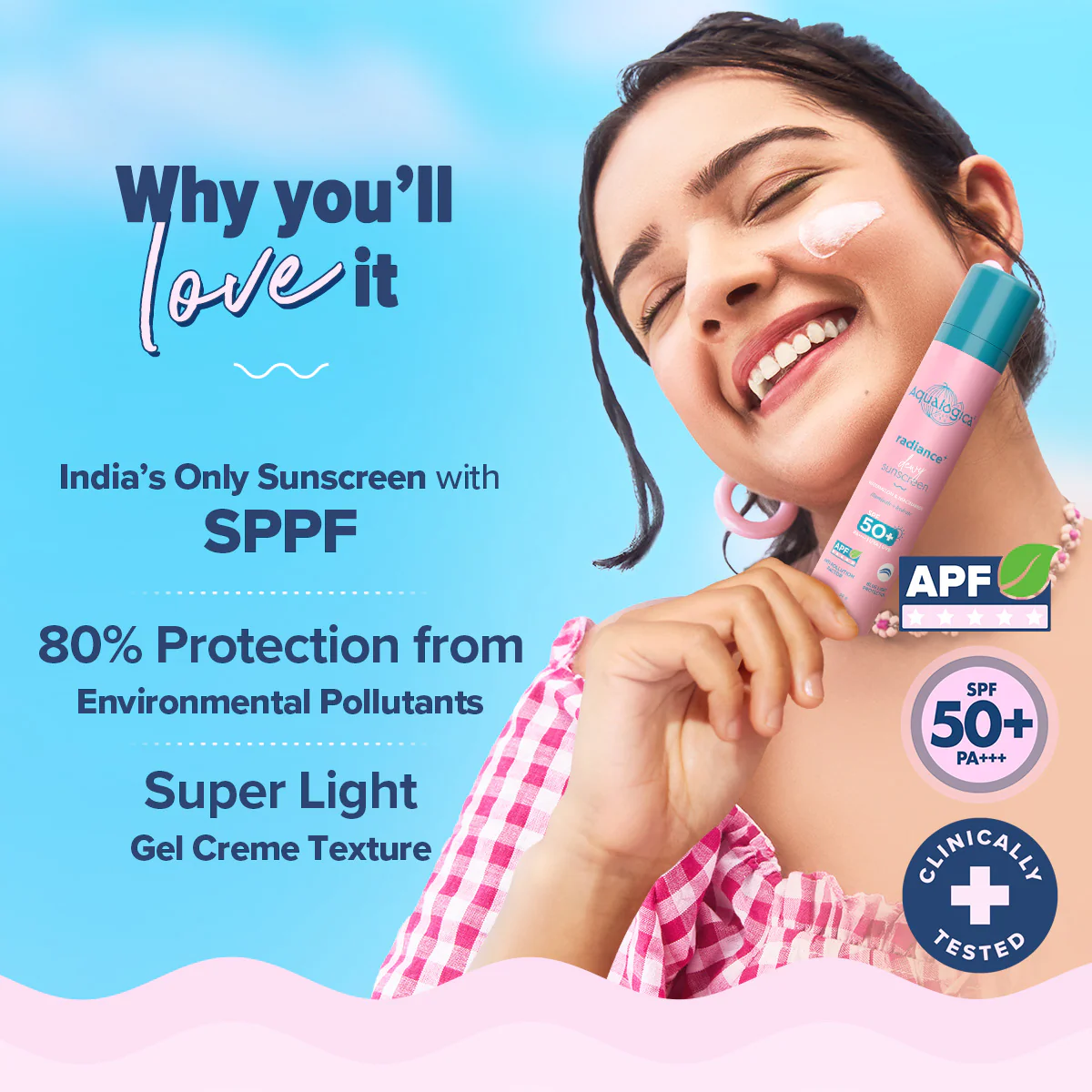 Radiance+ Dewy Sunscreen In-Vivo Tested with Watermelon & Niacinamide with SPF 50 & PA++++ - 50g(Pack of 2) - Image 4