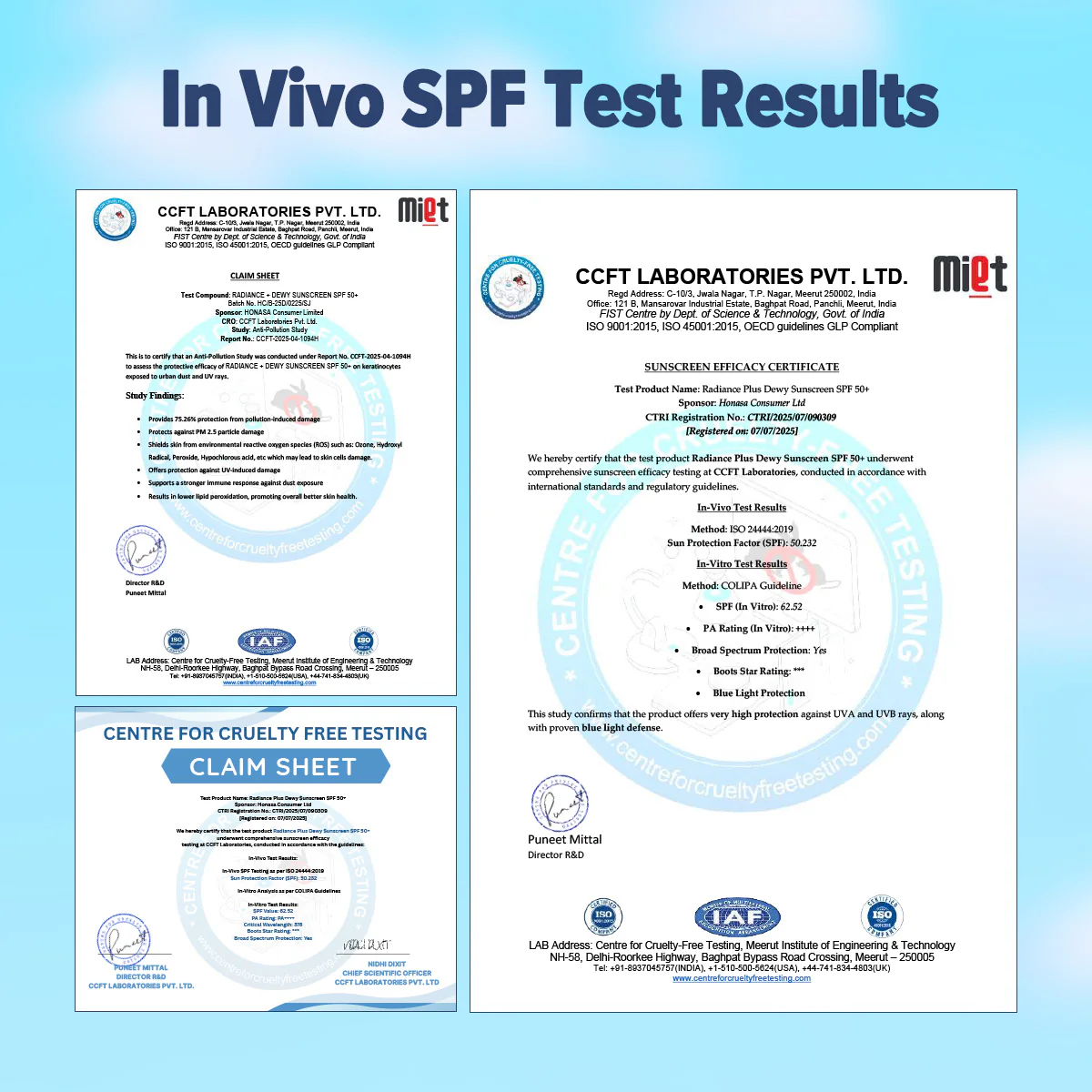 Radiance+ Dewy Sunscreen In-Vivo Tested with Watermelon & Niacinamide with SPF 50 & PA++++ - 50g(Pack of 2) - Image 8