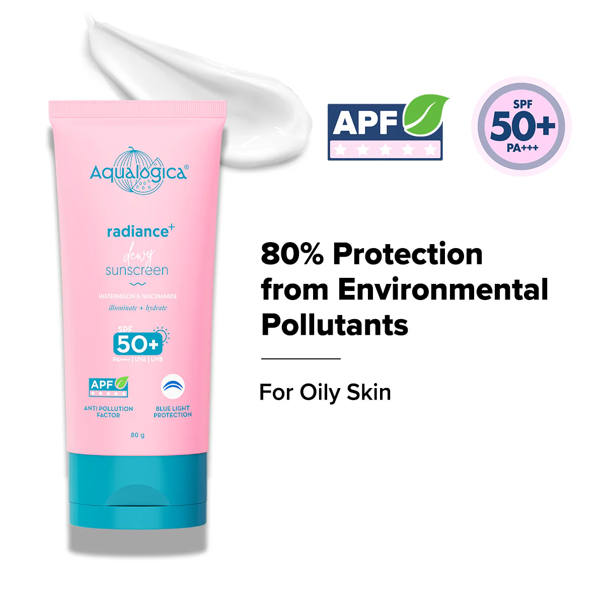 Radiance+ Dewy Sunscreen In-Vivo Tested with Watermelon & Niacinamide with SPF 50 & PA++++ - 80g (Pack of 2) - Image 4