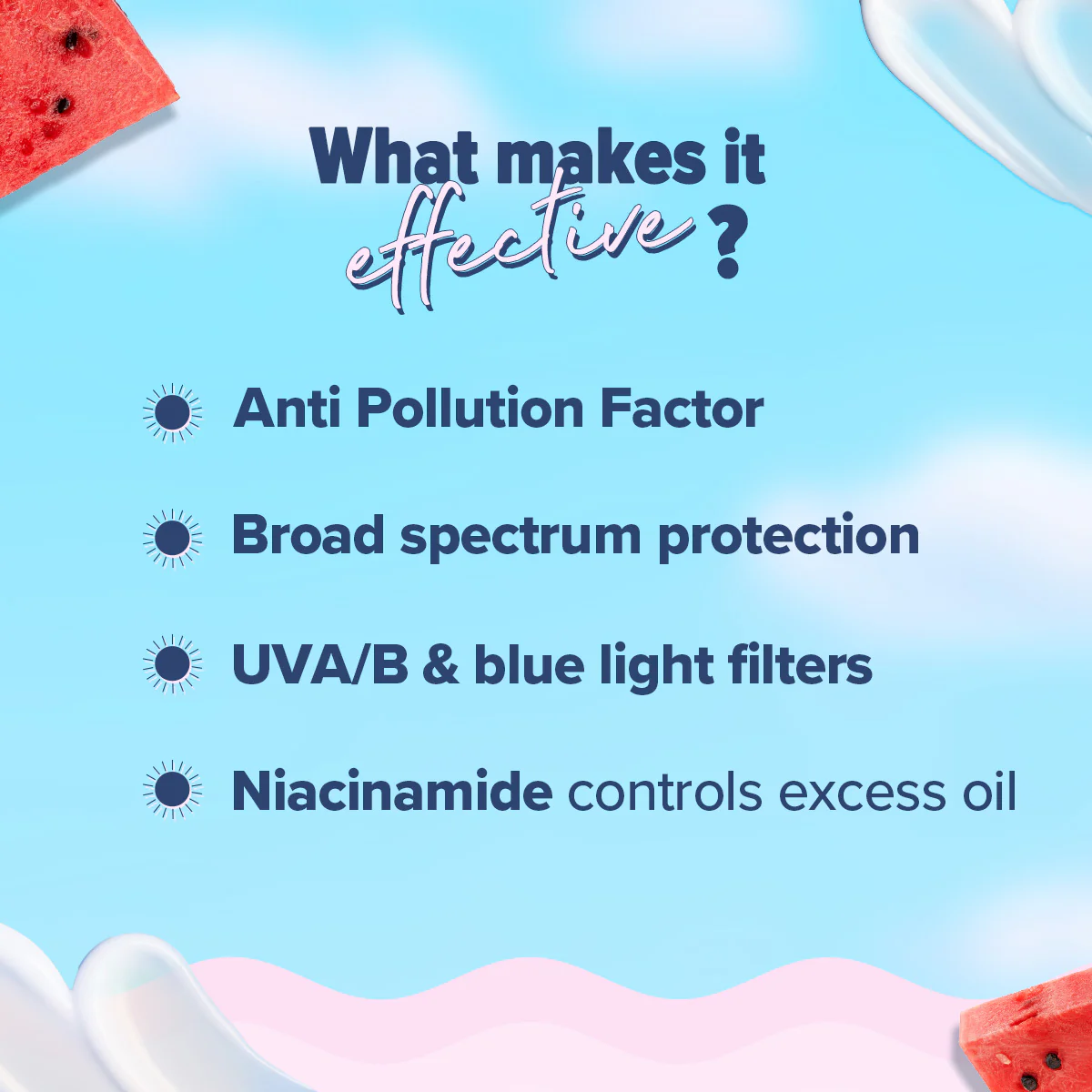 Radiance+ Dewy Sunscreen In-Vivo Tested with Watermelon & Niacinamide with SPF 50 & PA++++ - 80g (Pack of 2) - Image 6