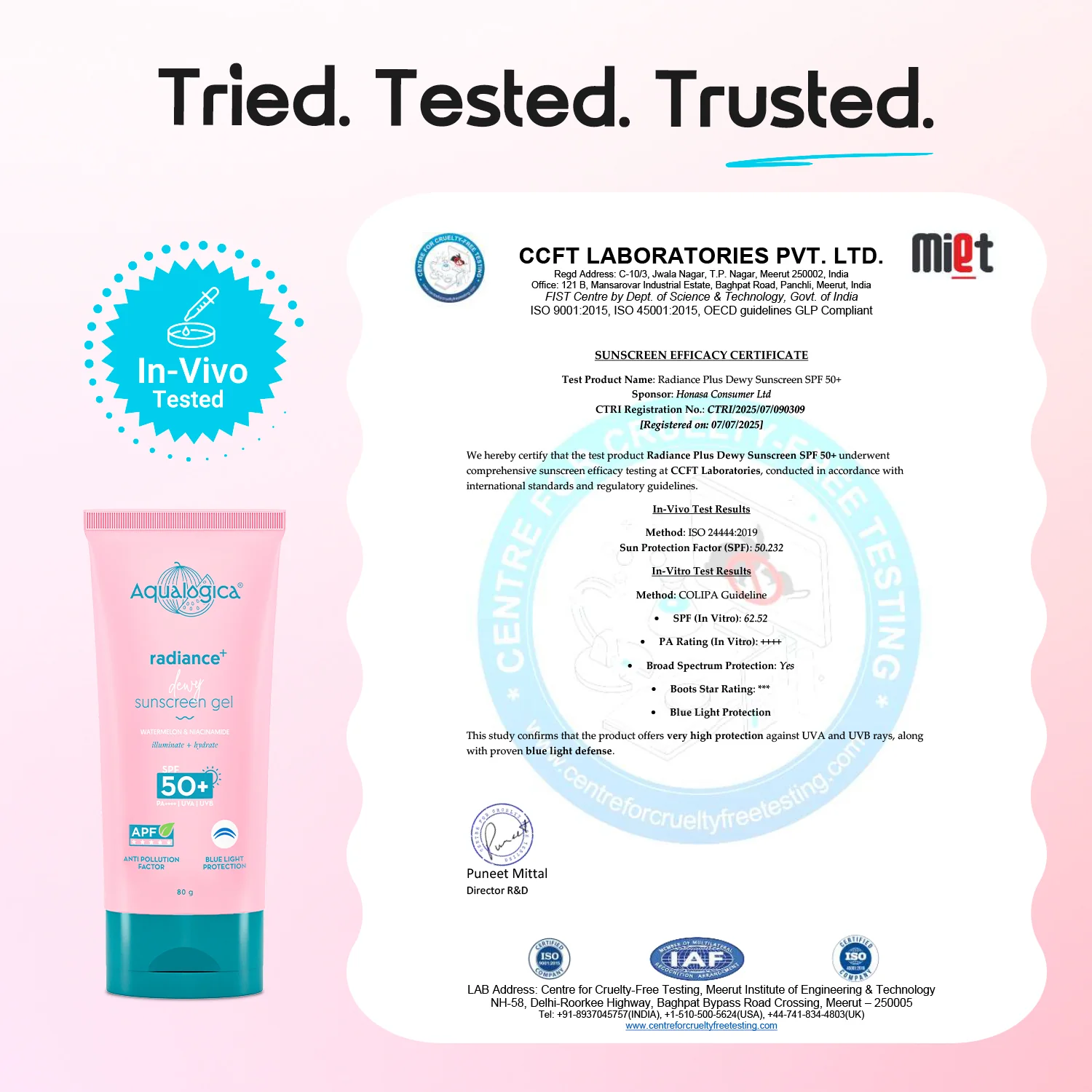 Radiance+ Dewy Sunscreen In-Vivo Tested with Watermelon & Niacinamide with SPF 50 & PA++++ - 80g (Pack of 2) - Image 7