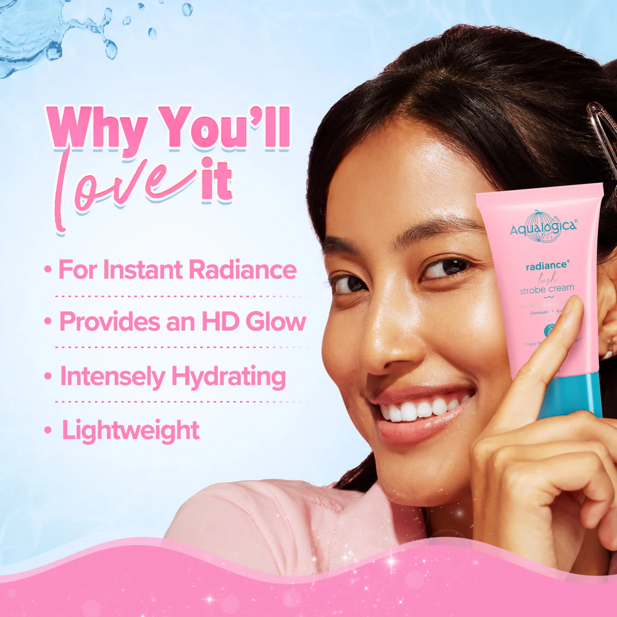 Radiance+ Lush Strobe Cream with Watermelon & Niacinamide for Instant HD Glow - 30g - Image 4