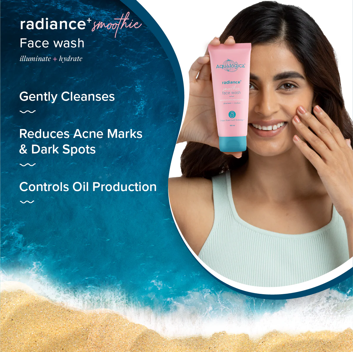 Radiance+ Smoothie Face Wash - 100ml (Pack of 2) - Image 3