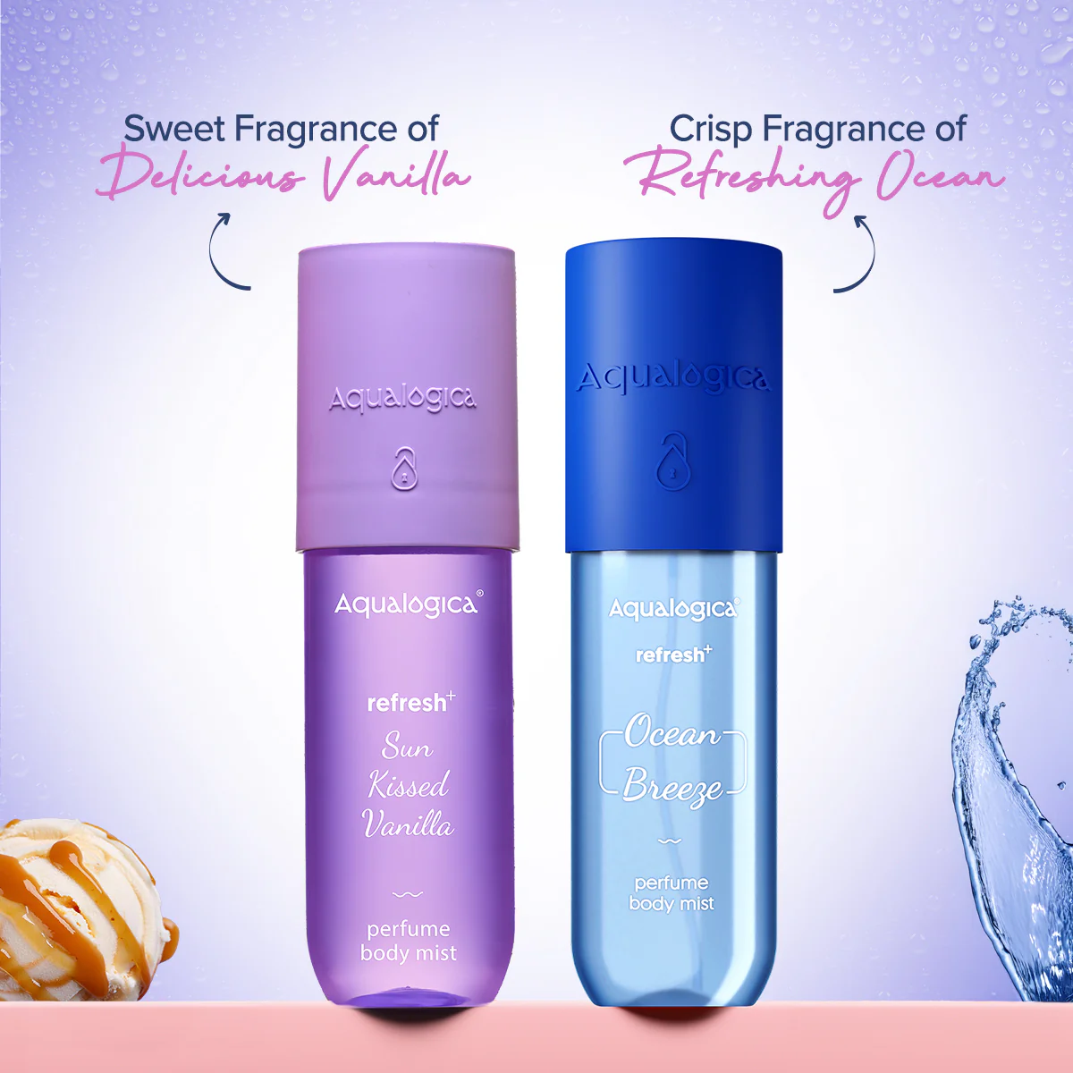 Refresh+ Ocean Breeze & Vanilla Kiss Body Mist Duo - Image 2
