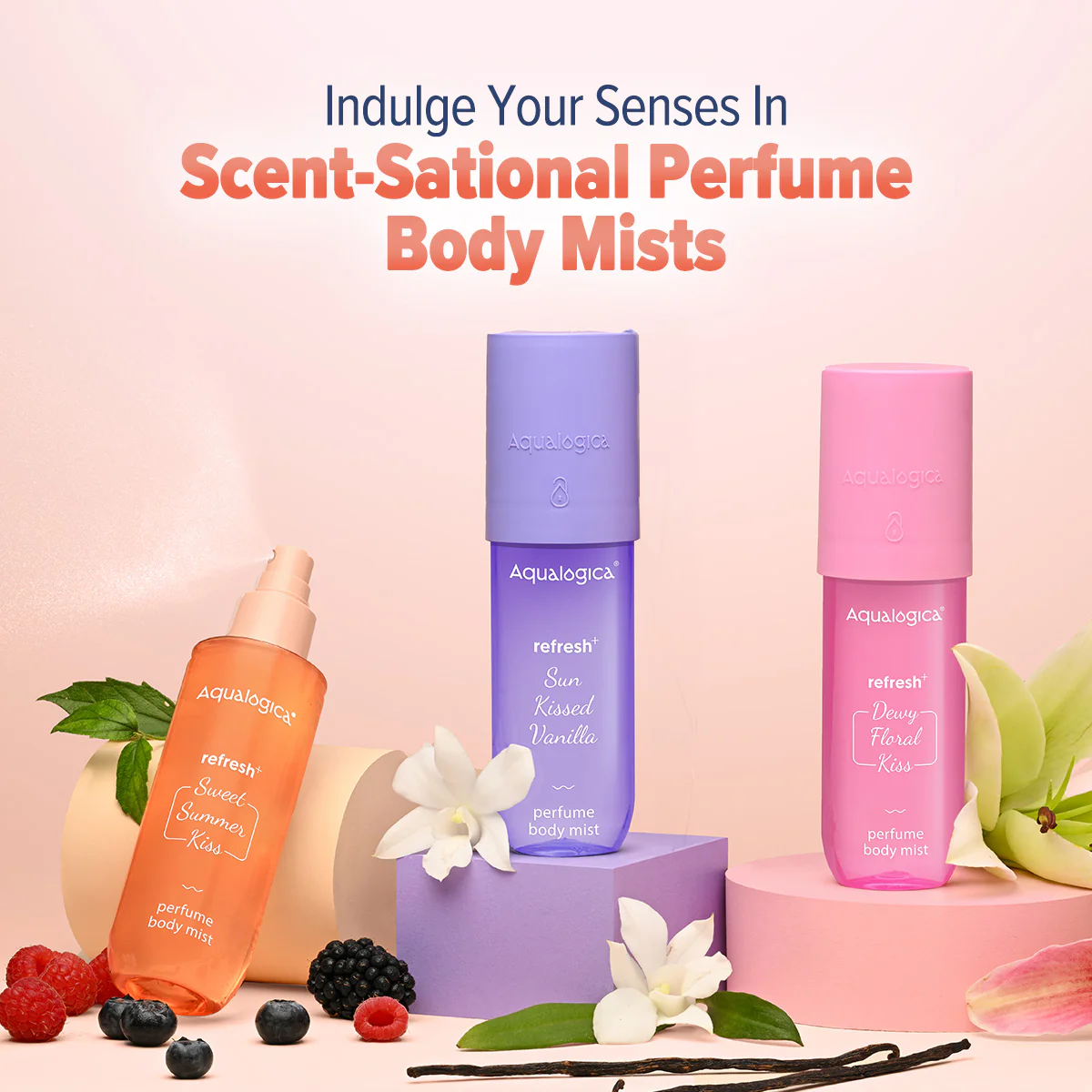 Refresh+ Sweet Summer Kiss Perfume Body Mist with Zemea and Hyaluronic Acid 150 ml - Image 9