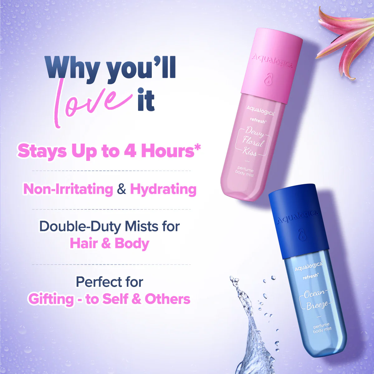 Refresh+ Sea Breeze & Floral Bliss Body Mist Combo - Image 4